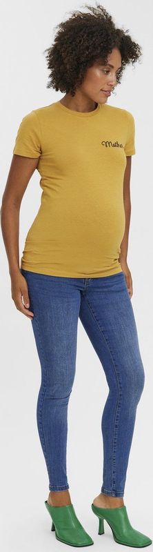 Mamalicious - Tanya Piping Vi349 - Spijkerbroek - Blauw - Katoenmix