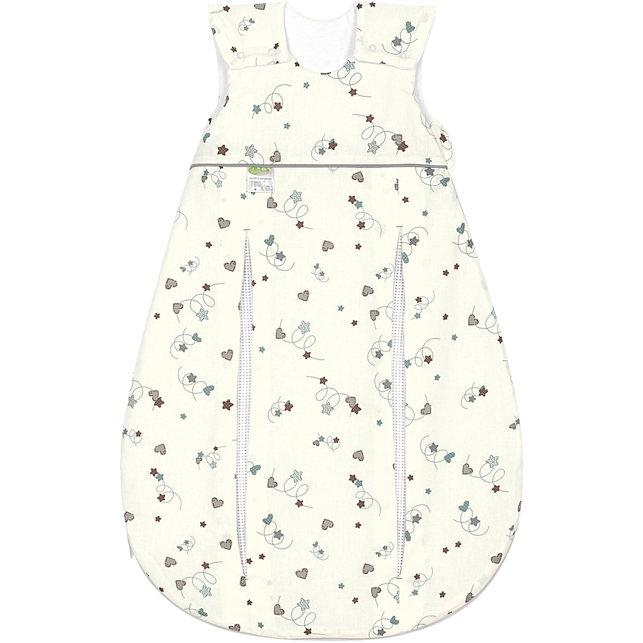 ODENWÄLDER primaklima Jersey-Schlafsack looping hearts forest-grey
