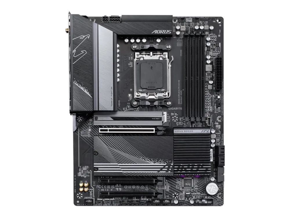 Gigabyte B650 AORUS ELITE AX V2 - Bundkort - ATX - Socket AM5 - AMD B650 Chipset - USB 3.2 Gen 2, USB 3.2 Gen 1, USB-C 3.2 Gen2, USB-C 3.2 Gen 2x2 - 2.5 Gigabit LAN, Wi-Fi 6, Bluetooth - onboard grafik (CPU påkrævet) - HD Audio (8-kanaler)