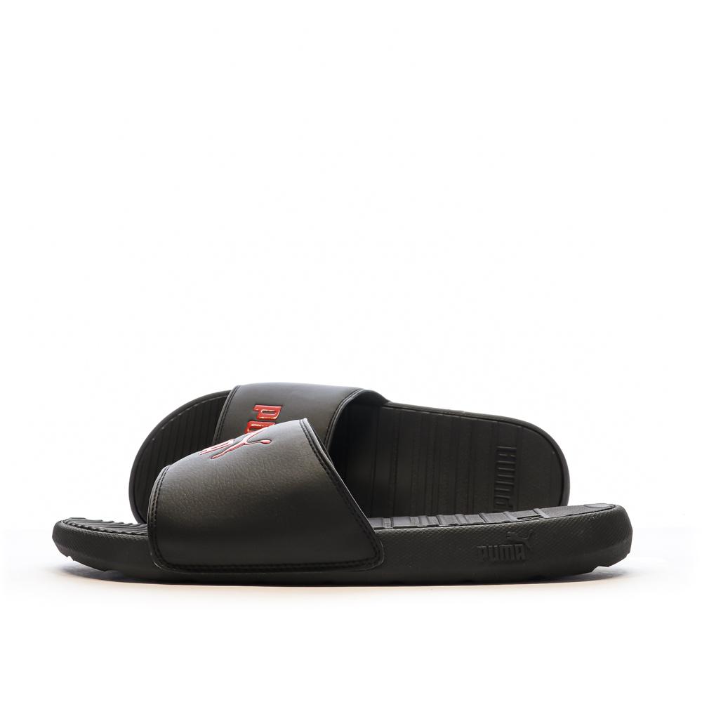 Puma Claquettes Noir/Rouge Homme Puma Risk