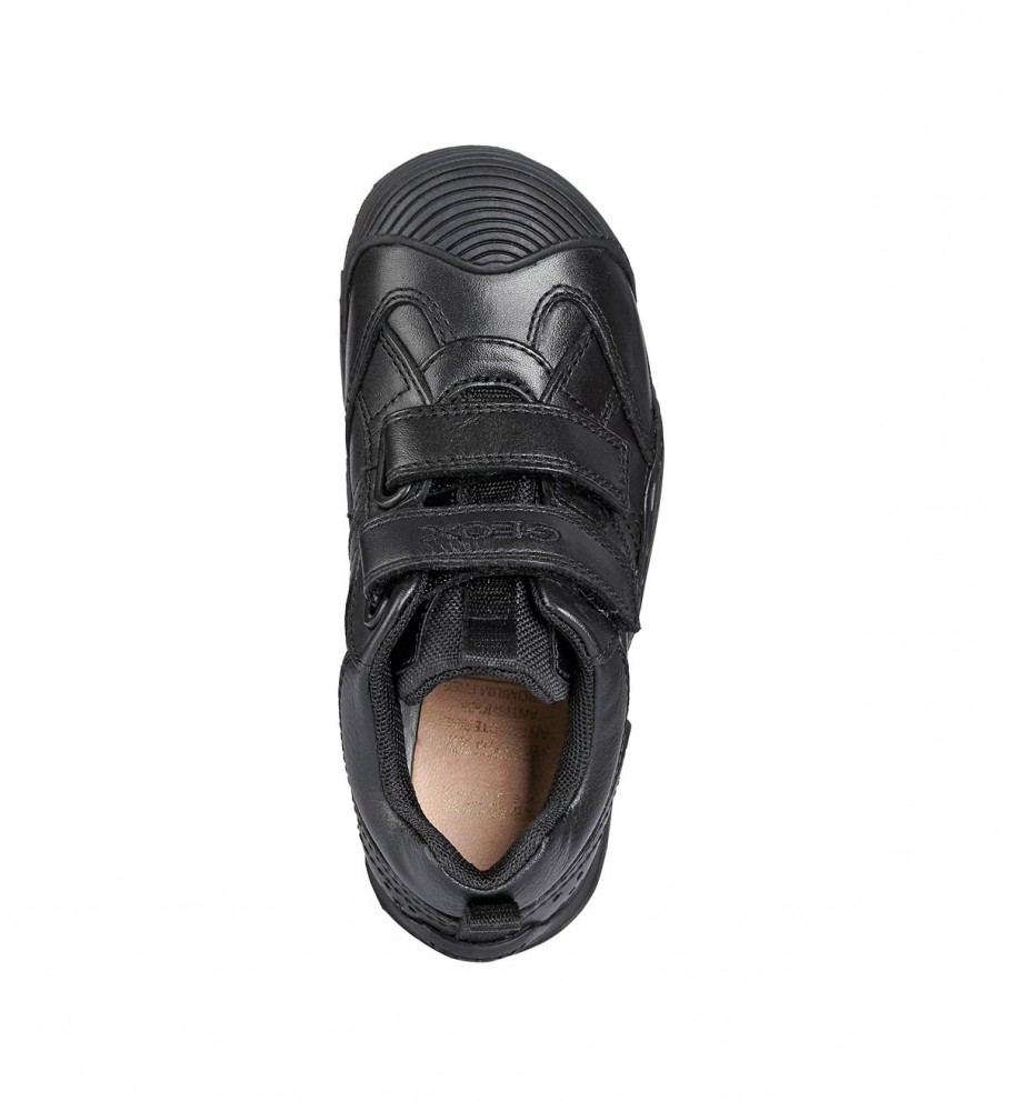 Sapatos GEOX Jr Savage em couro preto