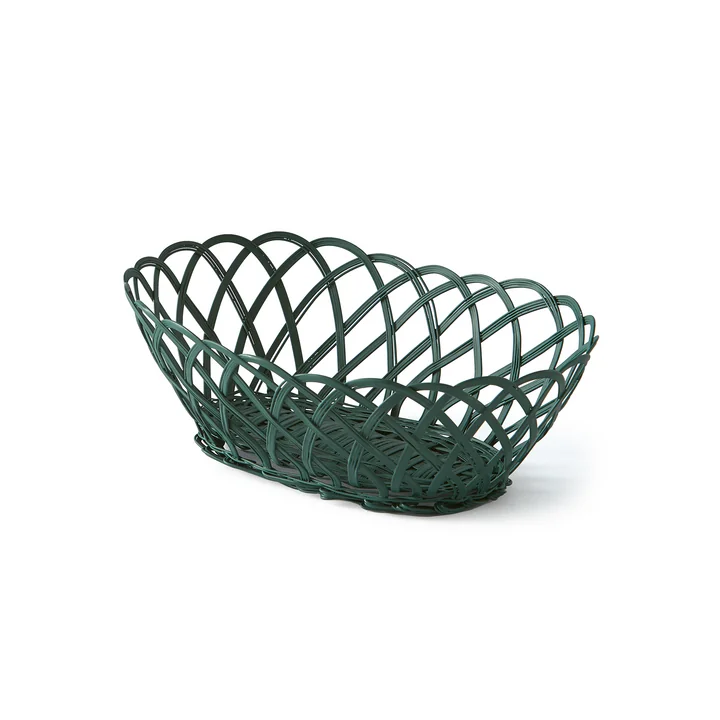 Pols Potten - Bakkie Korb, oval 28 x 20,5 cm, dunkelgrün