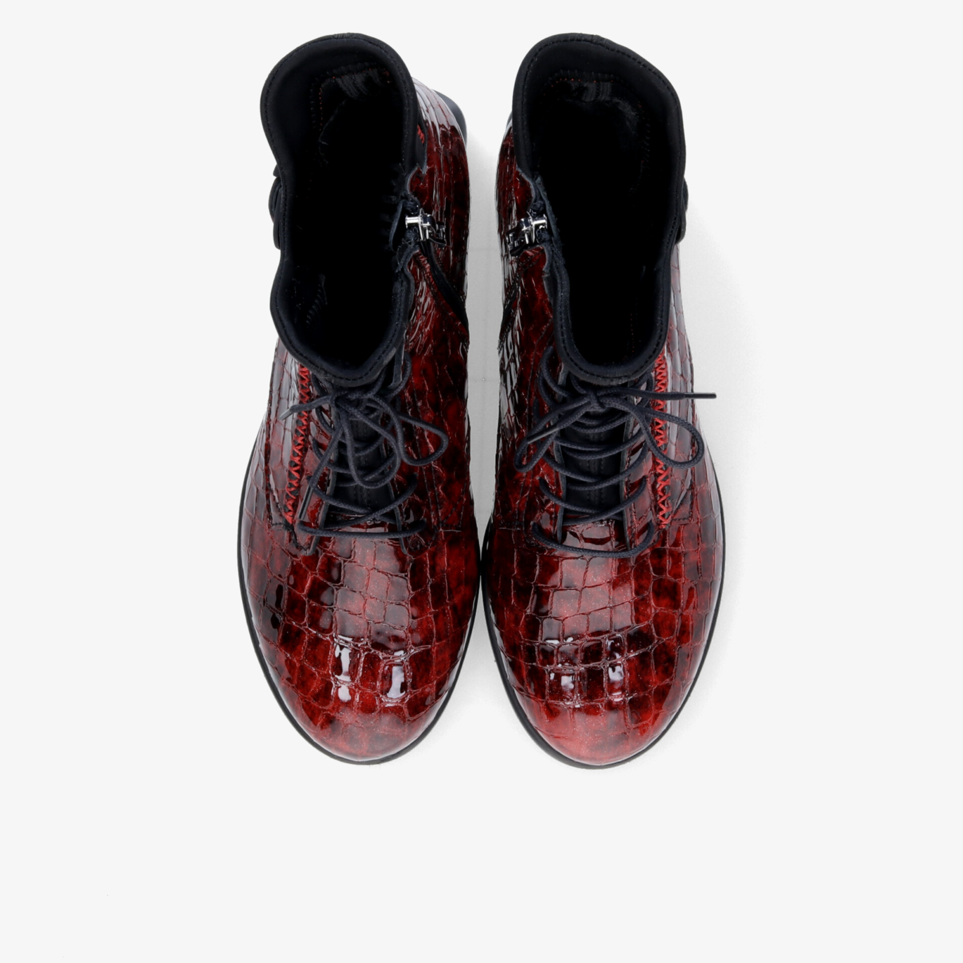 SIMEN Damen Stiefeletten rot