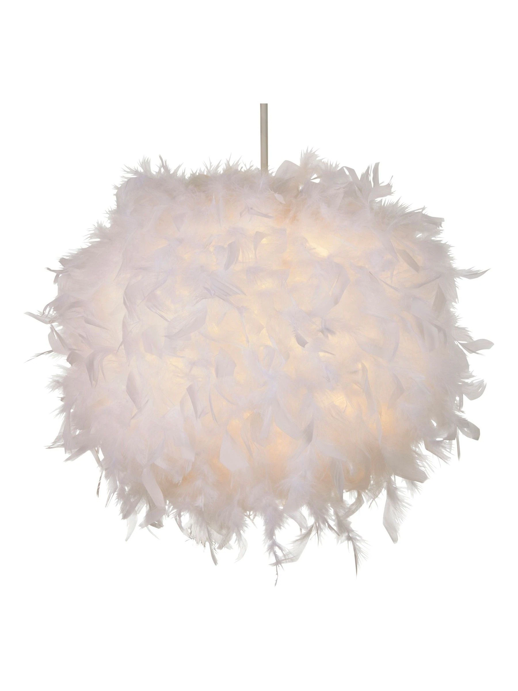 glow lampenkap met veren, 40 cm