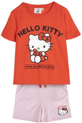 Hello Kitty Pysjamas, Rød/Rosa