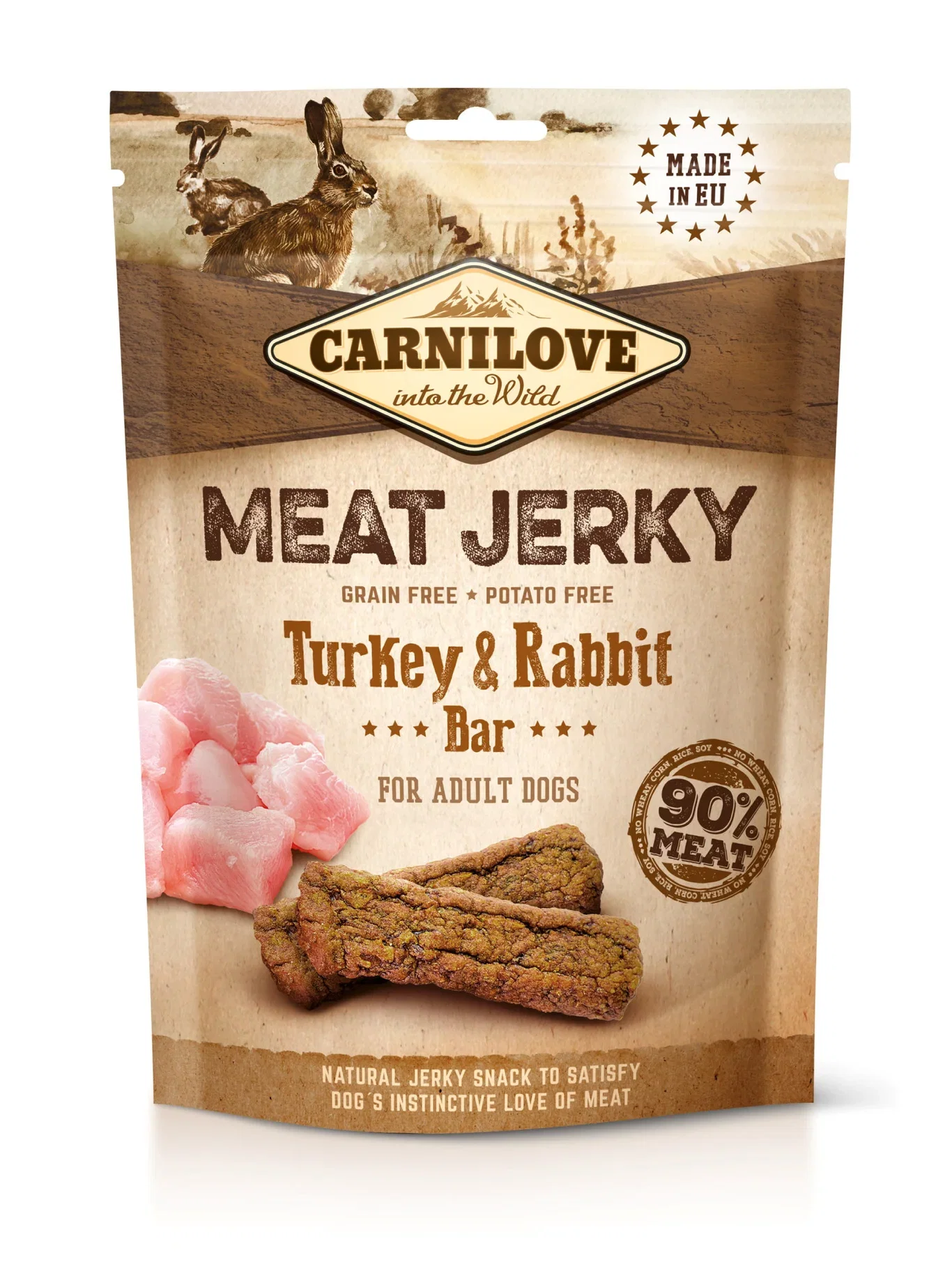 Carnilove Hundegodteri Jerky kalkun & kanin 100 g