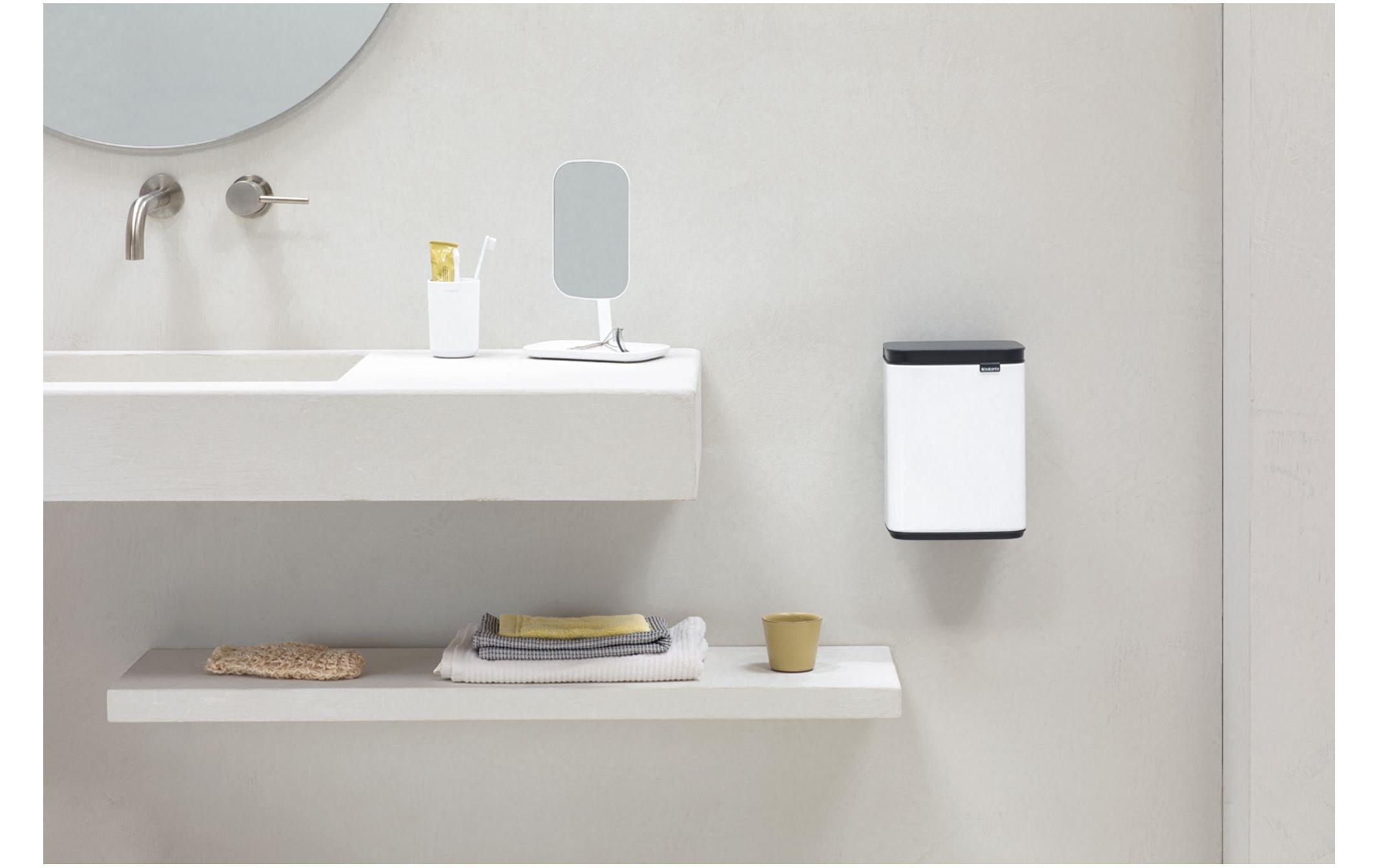 Kosmetikeimer Bo Waste Bin 4 l, WeissMülleimer