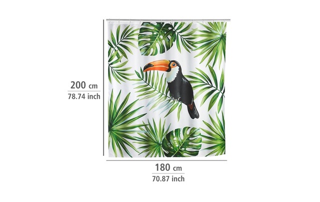 WENKO Duschvorhang »Tucan« Breite 180 cm