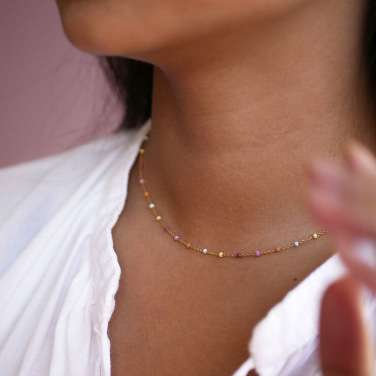 ENAMEL Copenhagen Necklace, Lola Rainbow