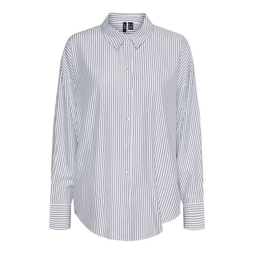 Vero Moda Nora Oversize Skjorte, Bright White/Black, S