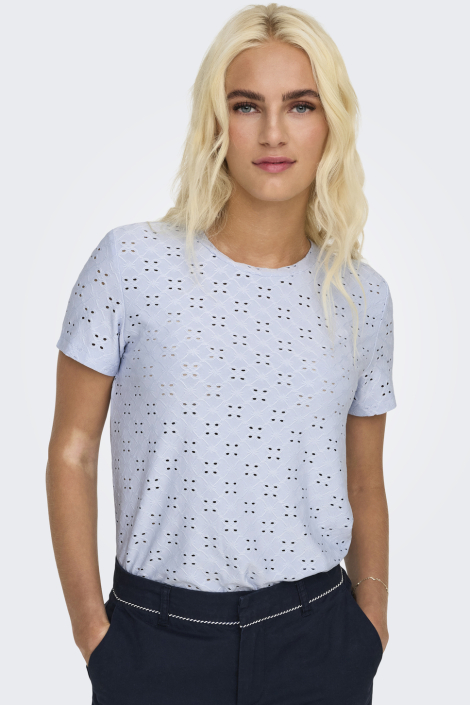 Jacqueline de Yong blauwe dames t-shirt