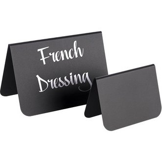 Présentoir de table, 75 x 35 x 50 mm, set de 10, noir