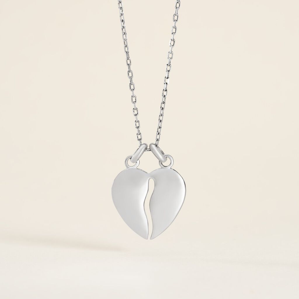 Pendentif Axelia Argent Blanc