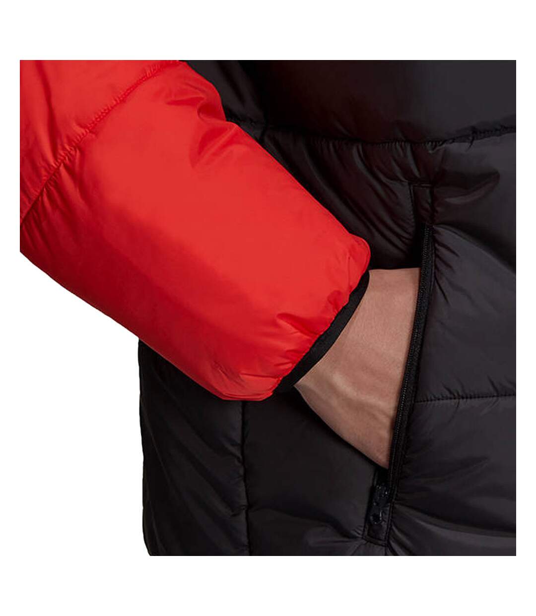 Doudoune Rouge/Noir Homme Adidas Puffer