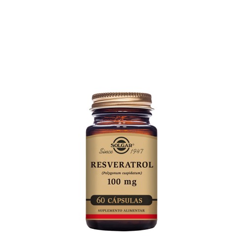 Solgar Resveratrol 100mg 60 cápsulas