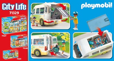 Playmobil 71329 City Life Byggesett Skolebuss