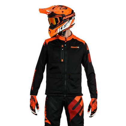 Veste enduro Kenny BODYWARMER + - BLACK NEON ORANGE 2022 - Noir / Orange
