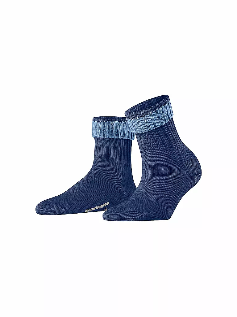 BURLINGTON Damen Socken PLYMOUTH 36-41 eventide blau