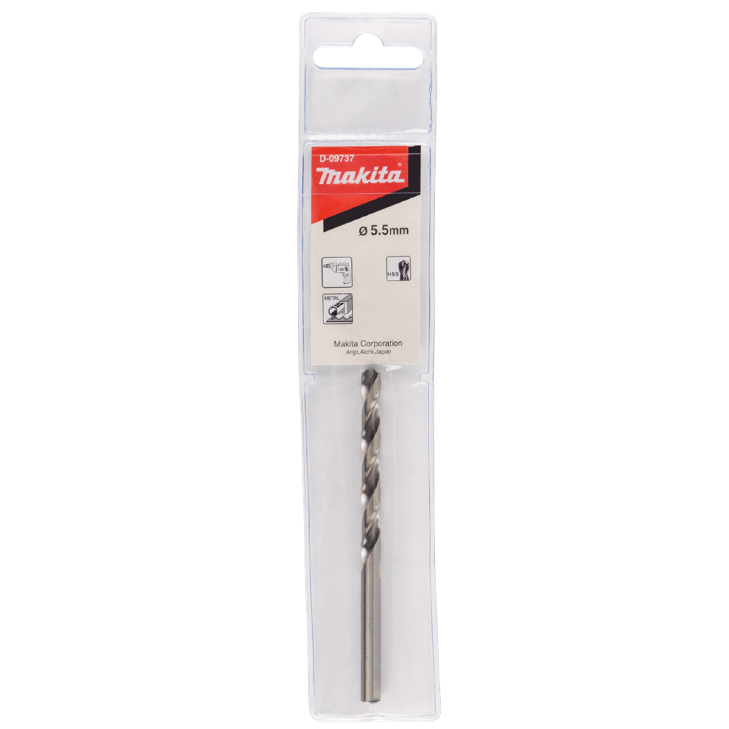 Makita D-09737 HSS Metaalboor - 5.5x93mm