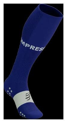 Chaussettes de Compression Compressport Full Socks Run Bleu