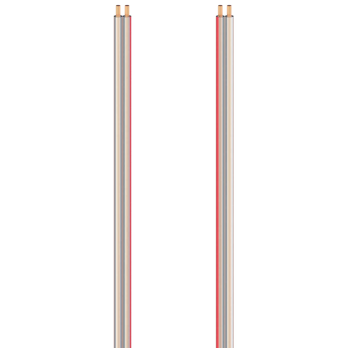 Hama høyttalerkabel 2 stk. 1.5 mm²  (5 m/ gjennomsiktig)