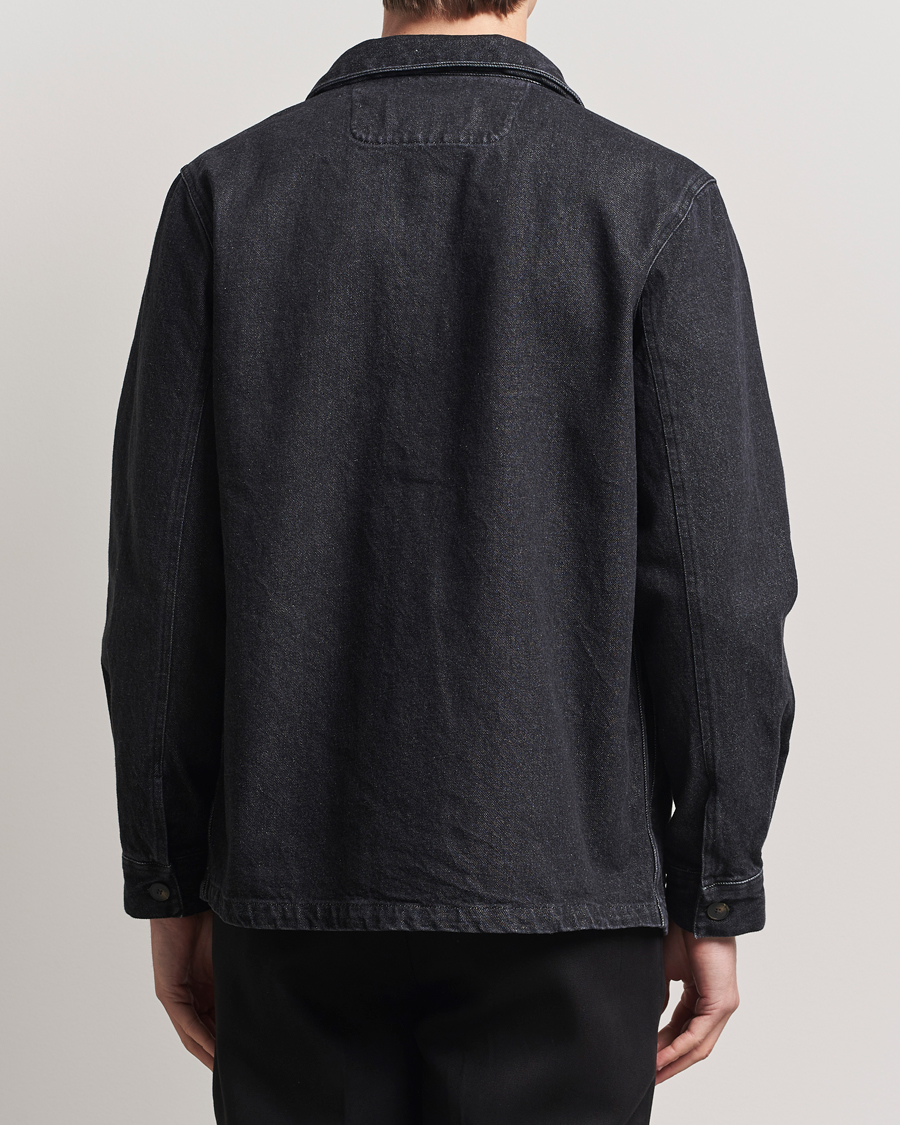 A Day's March Algot Denim Overshirt Washed Black