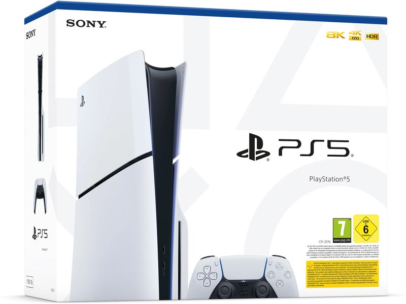 Sony Spielkonsole PlayStation 5 Slim – Disc Edition PS5-Konsole mit schlankerem und kompakterem Design