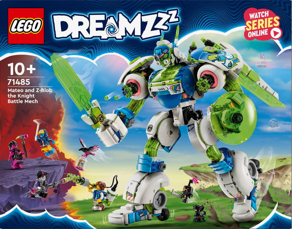 2-in-1 Mateo en Z-Blob de riddermecha Robot Speelgoed Bouwpakket voor Kinderen 71485 DREAMZzz