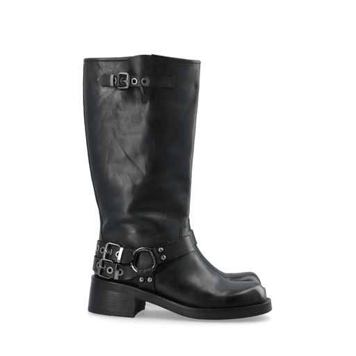 Bianco BIAHarper Biker Støvler, Jet Black, 41