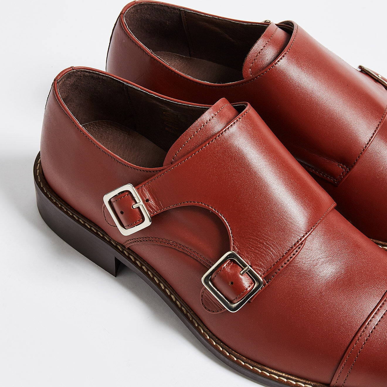 Klom Monks Guillaume  en Cuir lisse marron