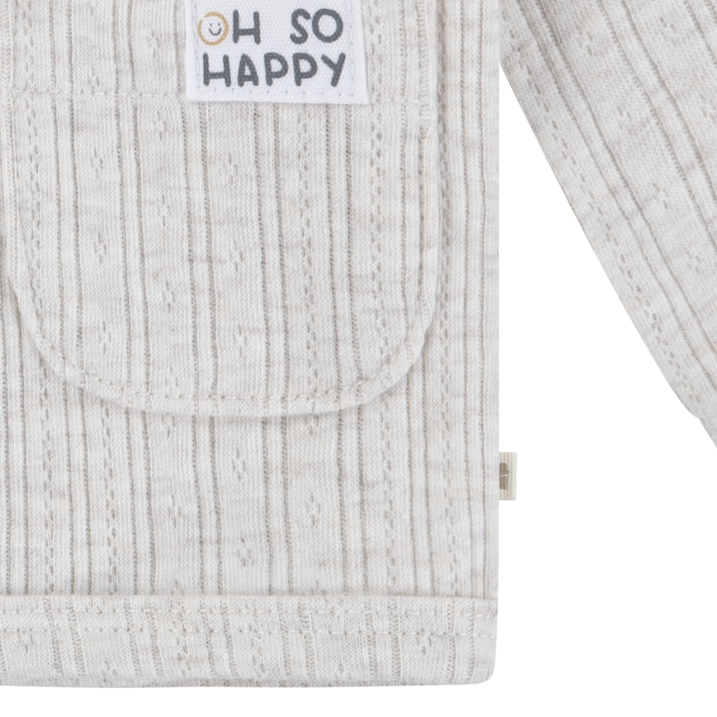 HUGGIES babywear Langarmshirt & Hose, 3 Stk. mit Rippstruktur