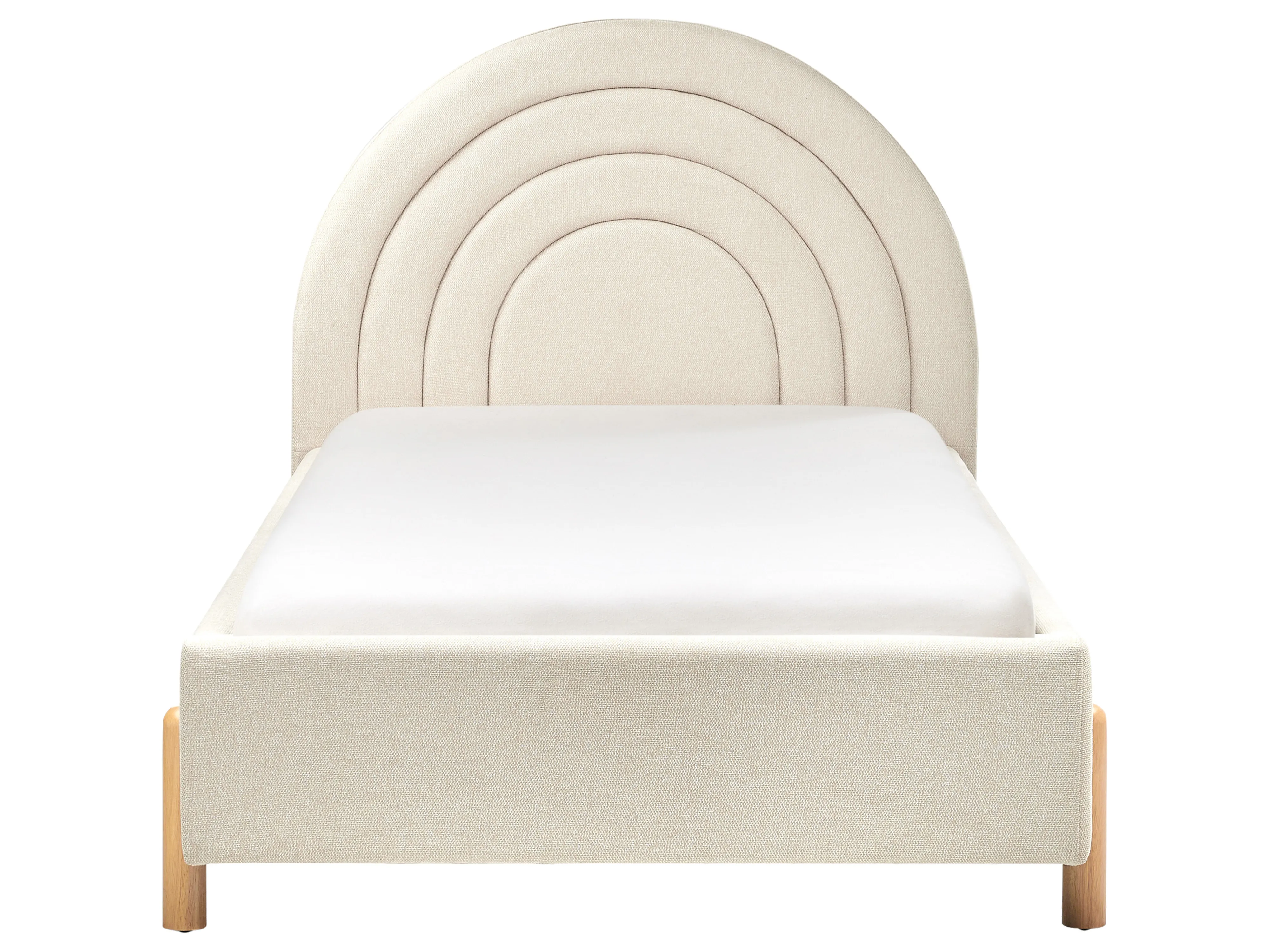 Kinderbed Stof ANET 90 x 200 cm Beige