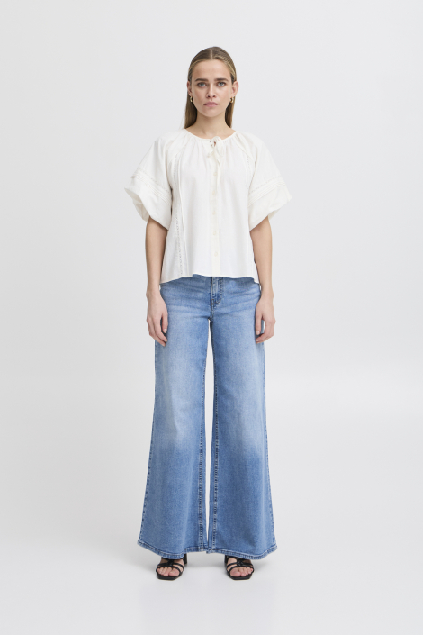 Ichi witte dames blouse