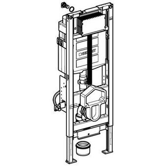 Geberit Duofix WC-element m. Sigma reservoir 12cm (UP320) 8cm in hoogte verstelbaar H112cm z. bedieningsplaat en afdekplaat