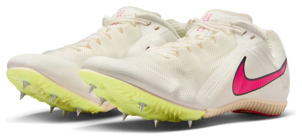 Chaussures d'Athlétisme Unisexe Nike Zoom Rival Multi Blanc Rose Jaune