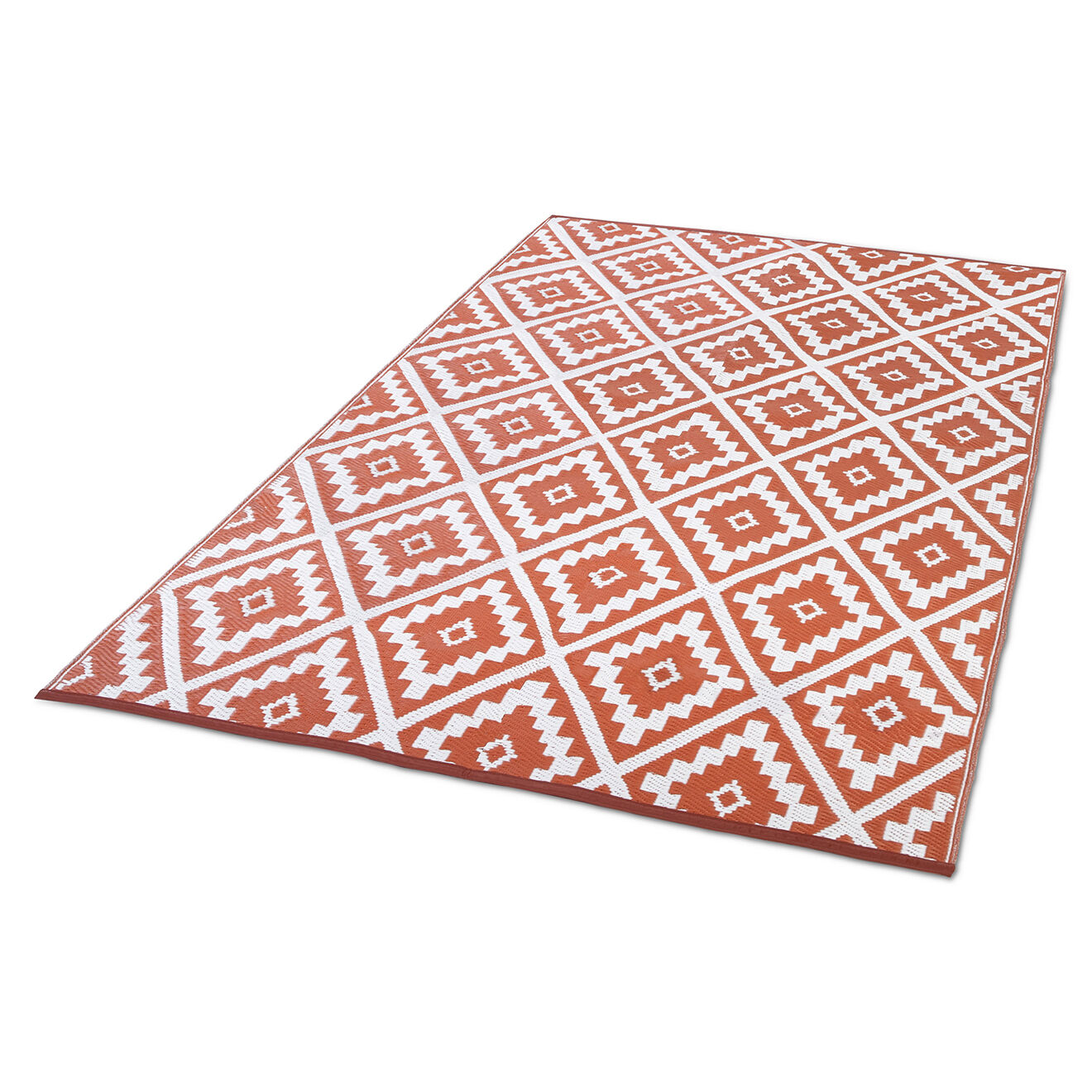 Pratik Garden Tapis extérieur vahine terracotta - 270x370 cm