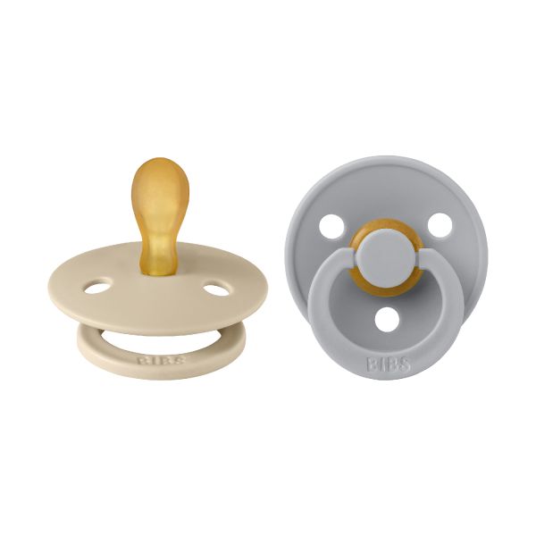 BiBs Fopspeen Symmetrisch - 0-6 Mnd - 2 Stuks - Vanilla / Cloud
