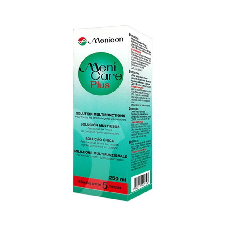 Solution Multifonctions pour lentilles rigides perméables 250ml Menicare Plus Menicon