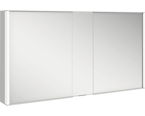 KEUCO Royal Match spiegelkast 130 x 16 x 70 cm aluminiumkleurig 2-deurs LED IP 20