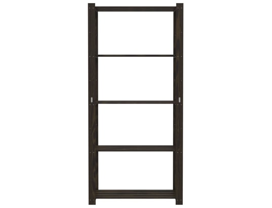 VIDAXL - Etagère Support de rangement à 5 niveaux noir 80x38x170 cm bois pin