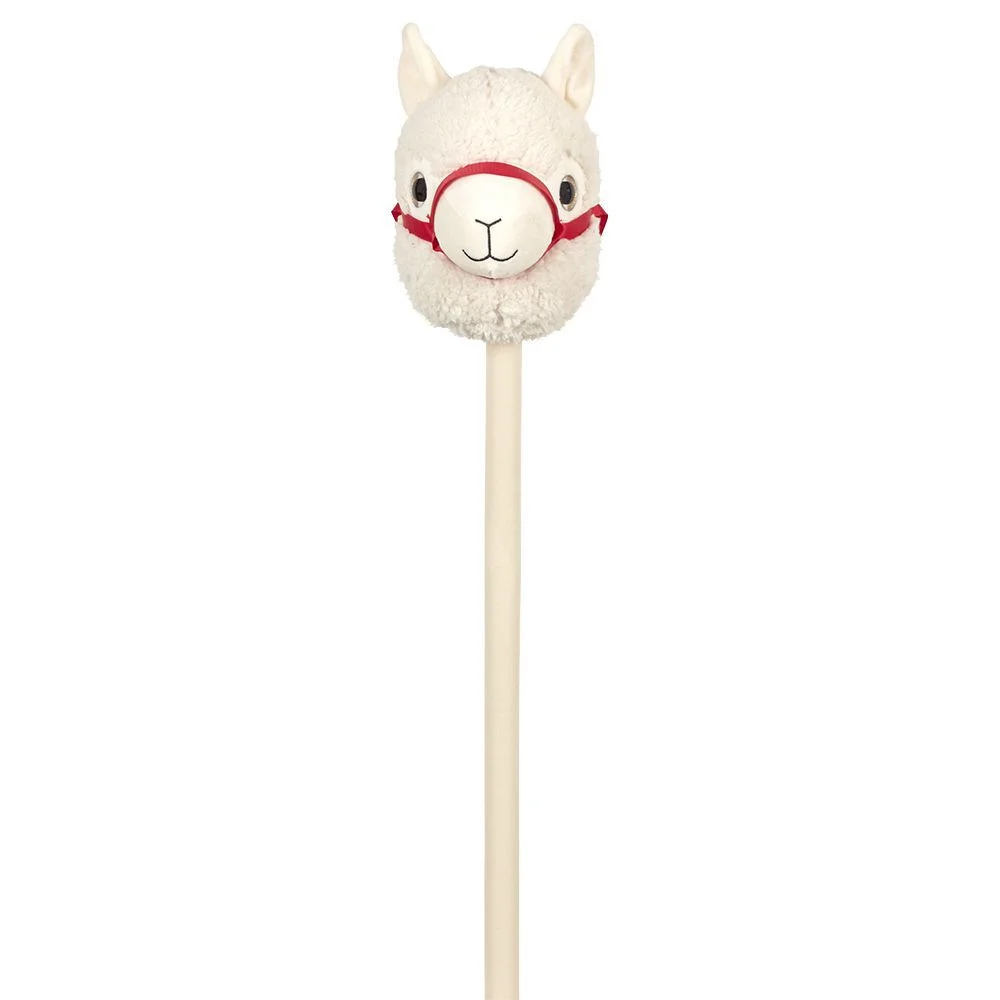 Lama à chevaucher Choux Bidou beige lanière rouge