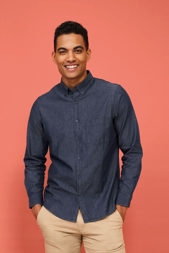 SOL'S 02100 - BARRY MEN Chemise Homme En Denim