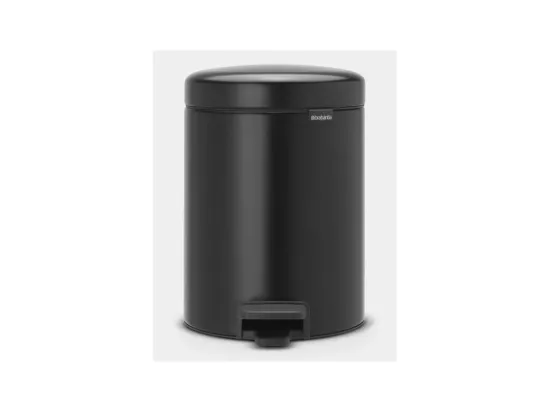 Poubelle Newlcon 5 L noir mat