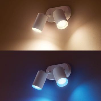 Philips Hue opbouwspot Fugato wit2x 5.7W wit