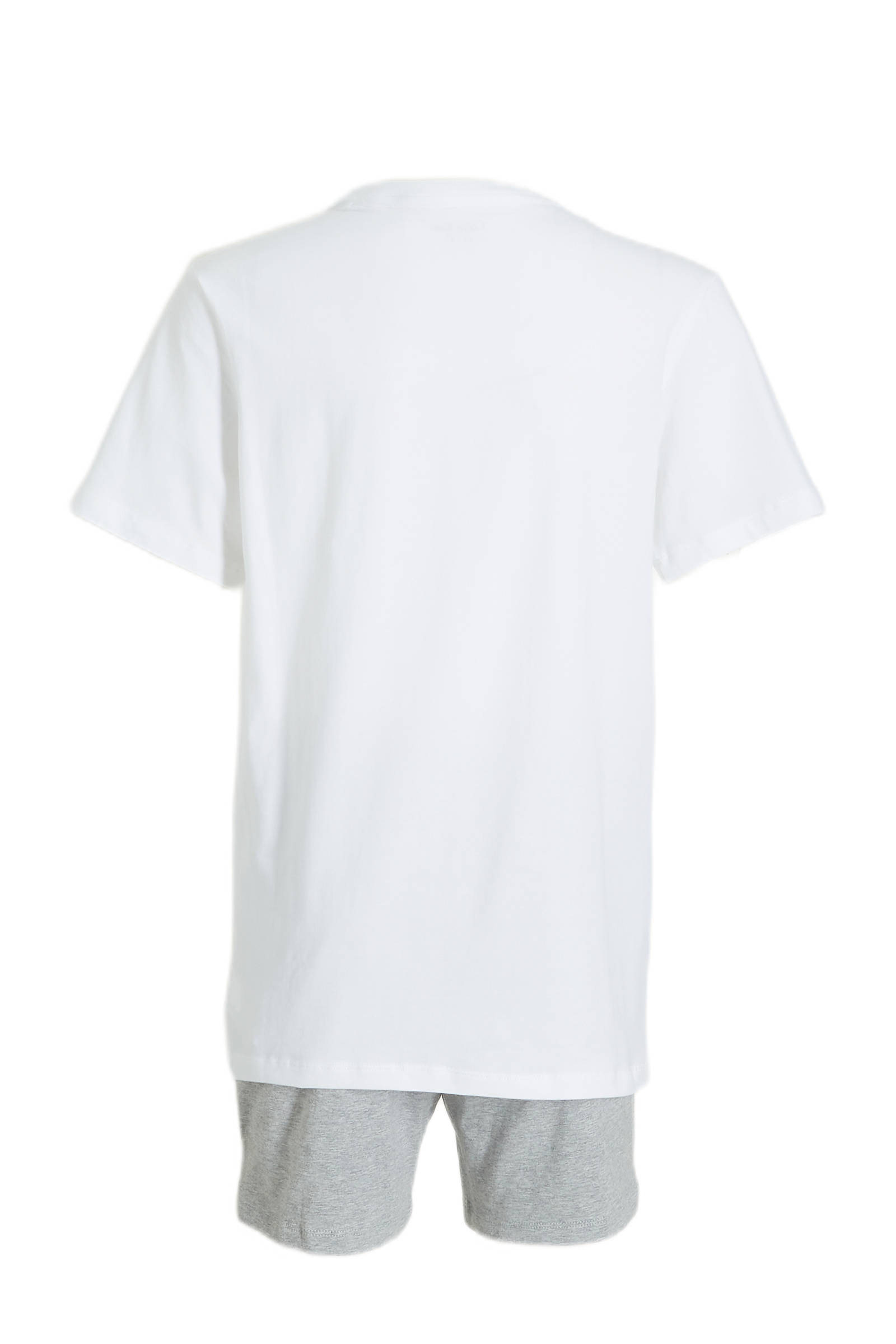 Calvin Klein shortama grijs melange/wit