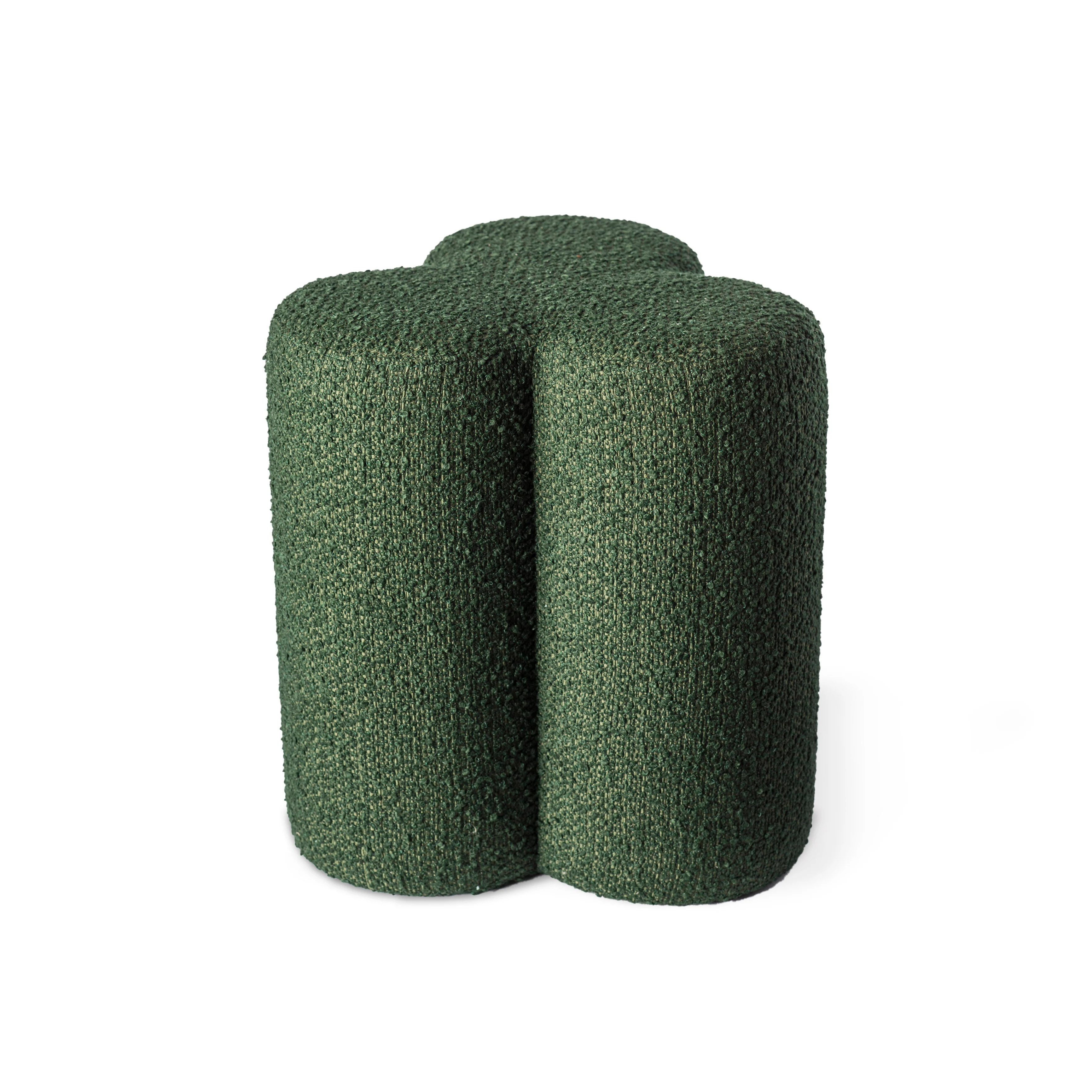 CLOVER - Pouf tissu | Vert
