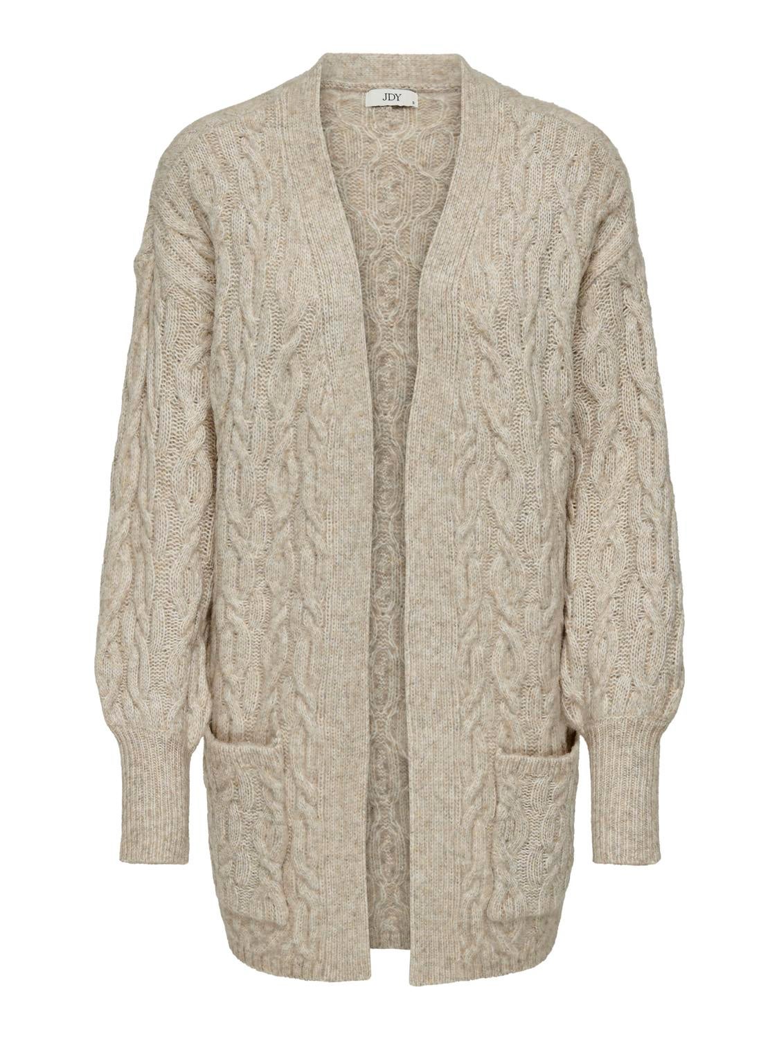 JDYBLISS Strickjacke Oatmeal