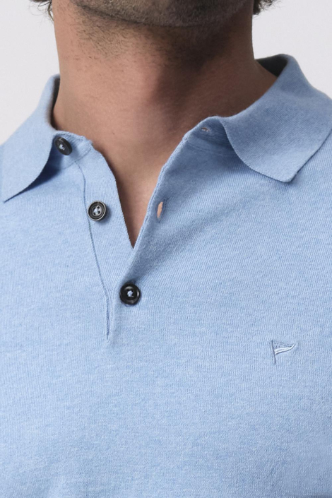 Campbell blauwe heren polo