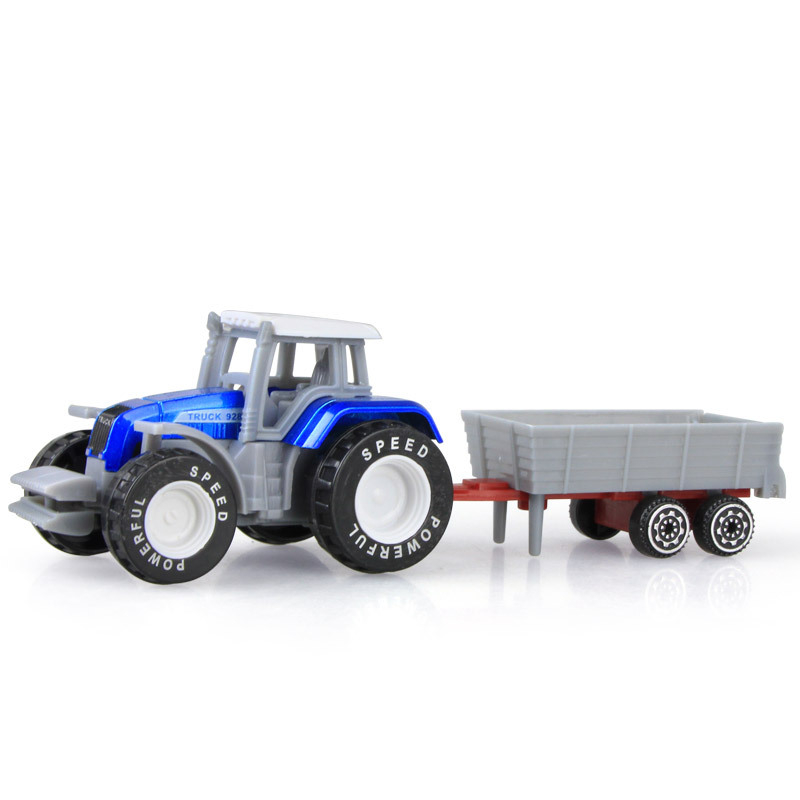 (8-tlg. Set) 1:64 Spielzeug Traktor Kinder Farm Bauernhof Fahrzeug mit Anhänger