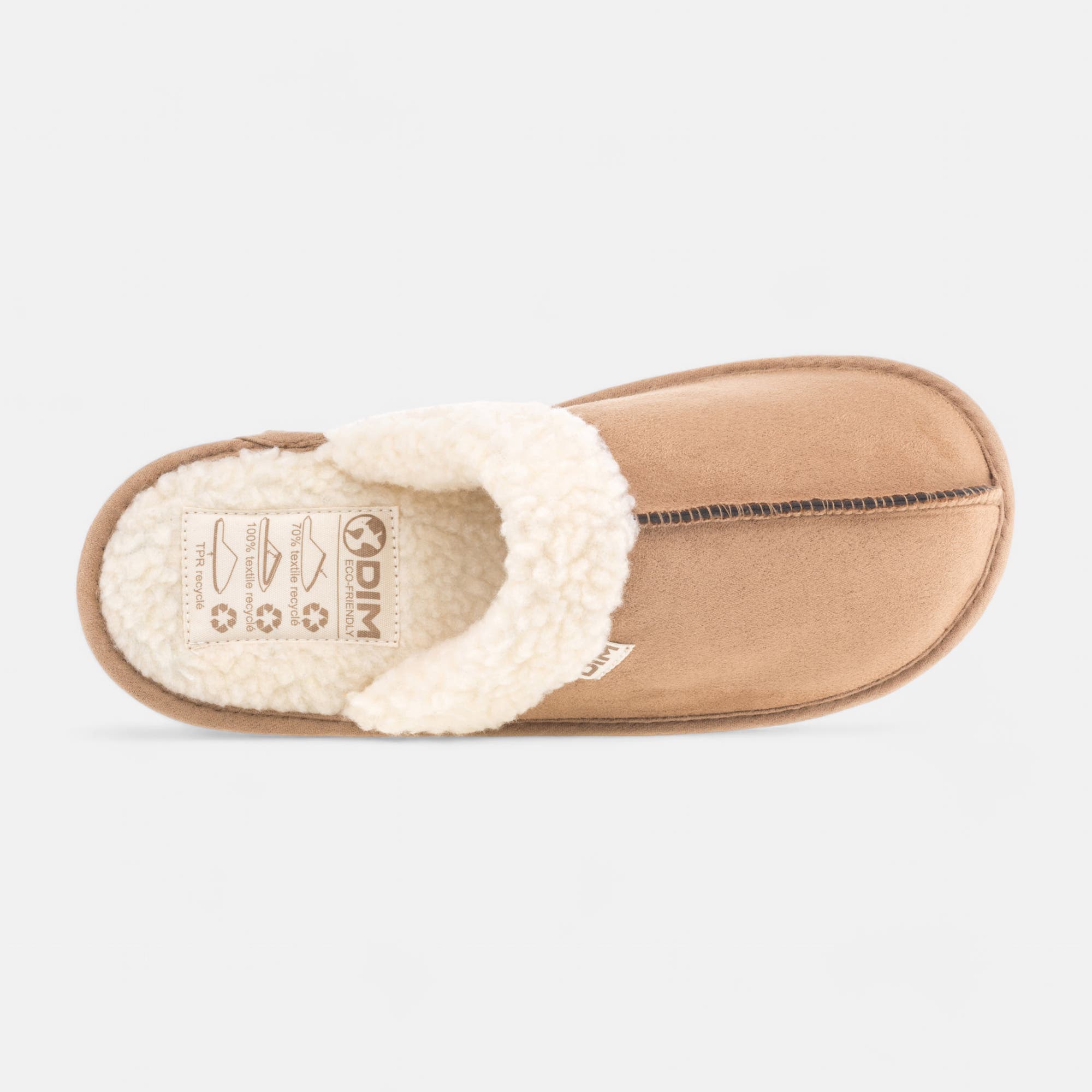 Pantoufles mules Femme cognac